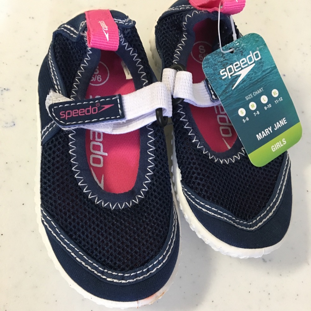 🌊NWT Speedo Toddler Girls Mary Jane Water Shoes - Picture 1 of 3